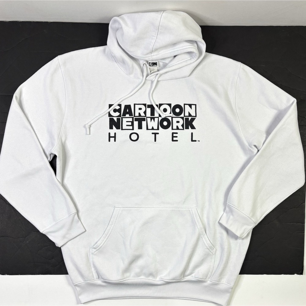 Cartoon Network Hotel Hoodie Mens 3XL Sweatshirt White Closed Hotel Lancaster